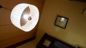 和傘風な和風の照明